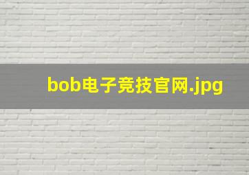 bob电子竞技官网